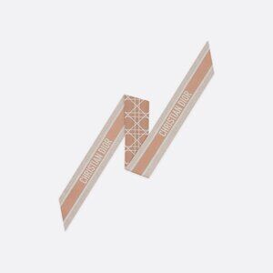 Dior Pink Silk Mitzah Twilly
